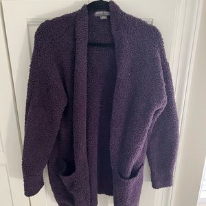Barefoot Dreams purple cardigan